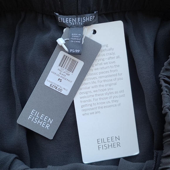 Eileen Fisher Cropped Wide Leg Pants - Picture 5 of 5